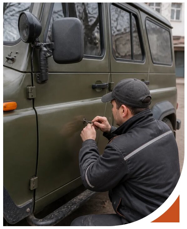 Профессиональное вскрытие автомобиля УАЗ без повреждений в Волжском